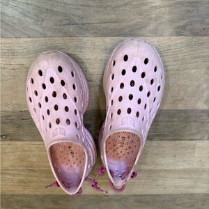Pink Perforated Water Shoes with Slip-On Design
